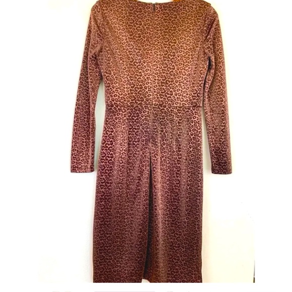 Stunning Vince Camuto Bronzed Animal Print Dress Size 14! - Picture 4 of 9